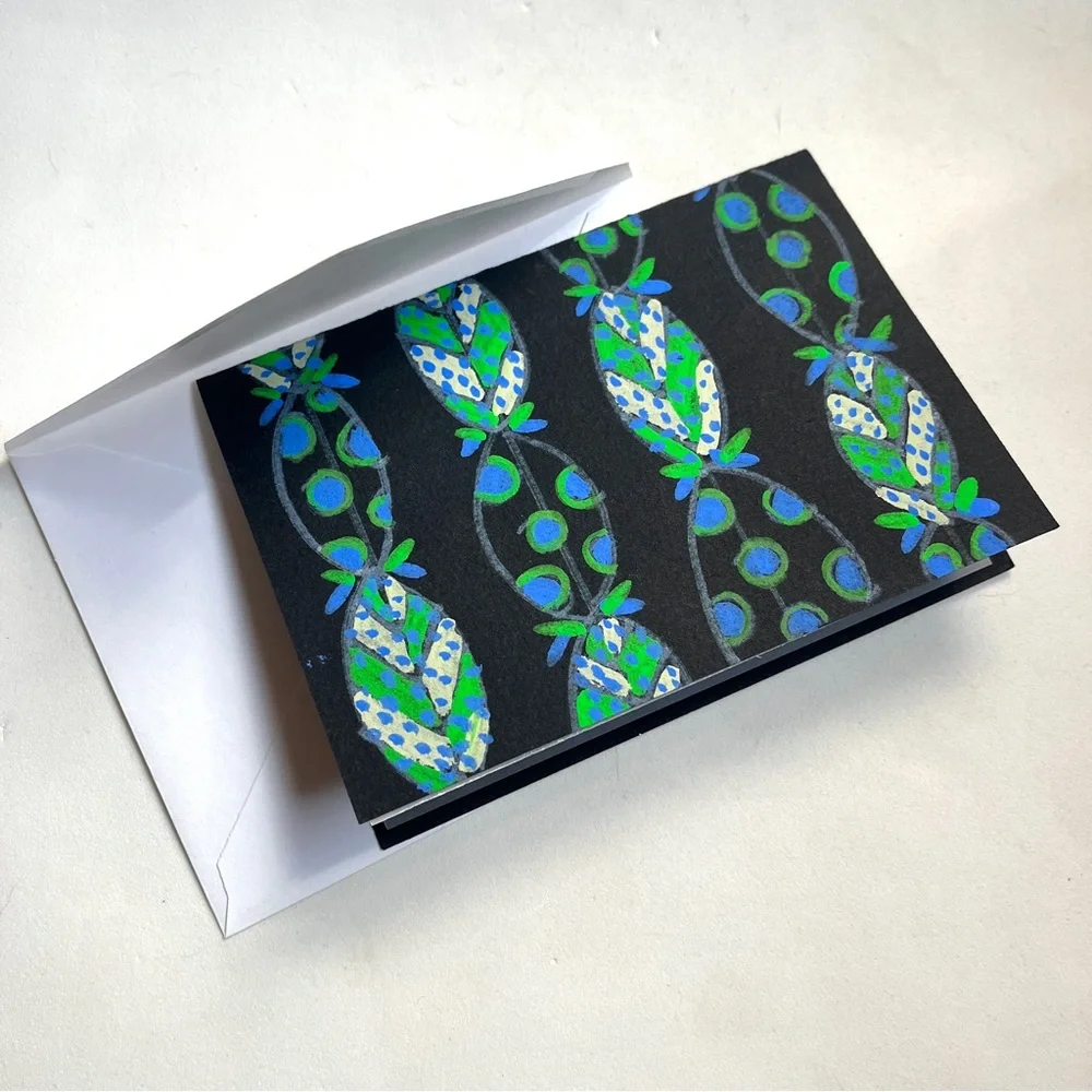 Colorful Patterned Cards-Artist Designed & Painted. Very Special Occassion Cards